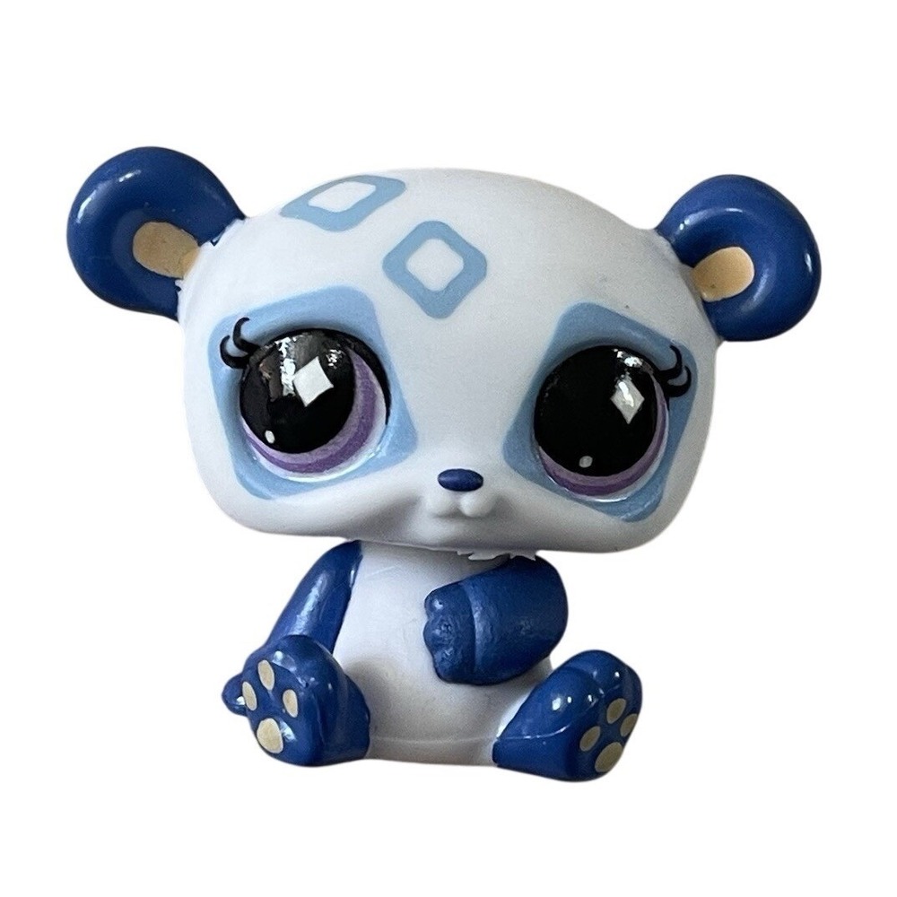 LITTLEST PET SHOP PANDA blue Gen 7 G7 #70 diamond eyes